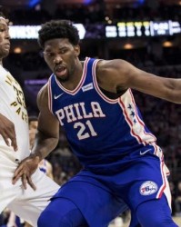 nba盘口- 恩比德怒砍双20，76人横扫步行者  